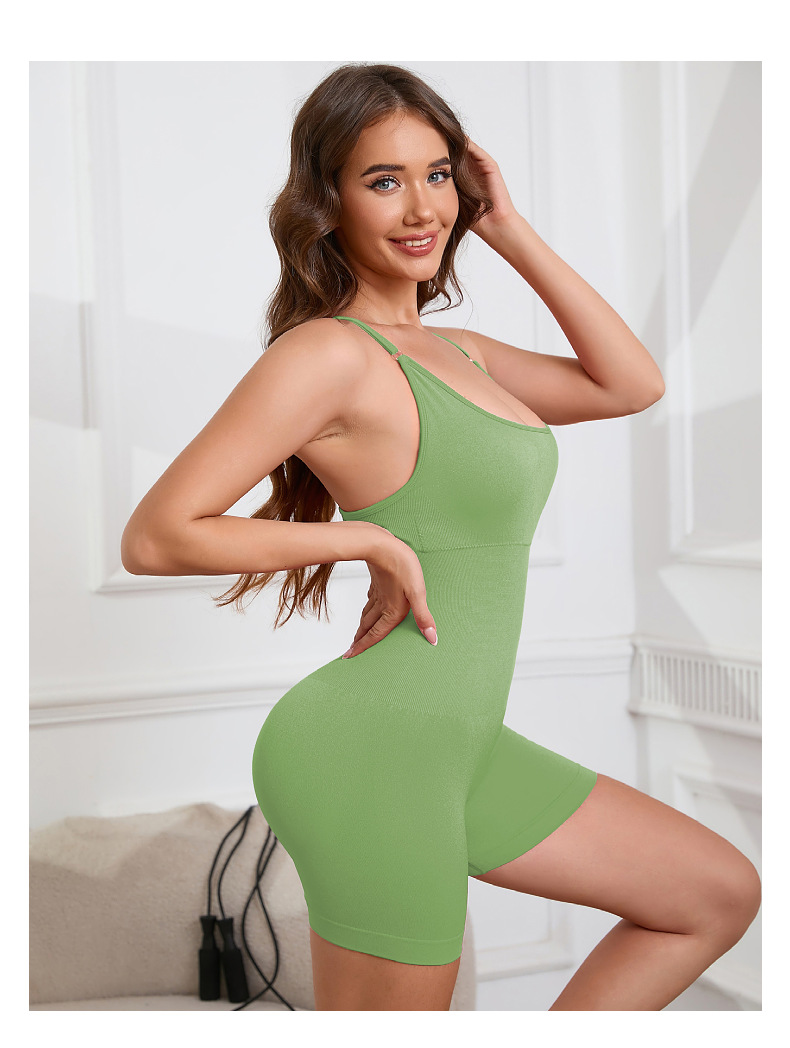172g Weight Sports Dress Dresses Type Chemical fiber blending Fabric Type Bodysuits Tops Type Gym Occasion Butt Lift Function Fitness Style 22-Color Seamless Yoga Clothes Sexy Beauty Back One-Piece Jumpsuit Fitness Sportswear Women's Bombshell 3