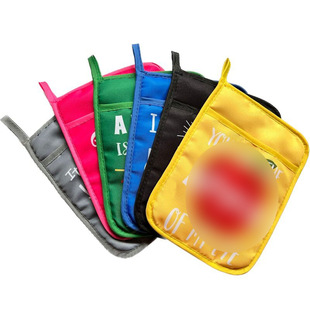 Clear digital heat insulation large pocket pad kitchen microwave oven baking plus rectangular Gloves oven anti-ironing pad wholesale