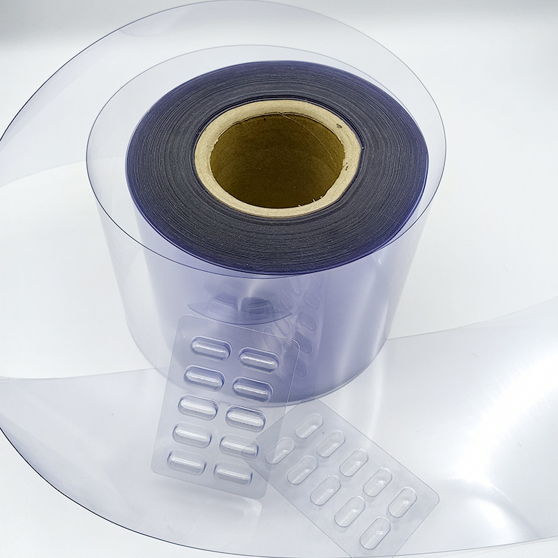 批发吸塑包装pvc卷材透明现货规格泡罩包装pvc制作可配套印刷铝箔