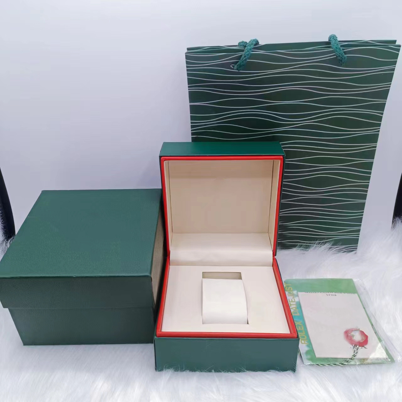 厂家直销高档手表盒子PU皮木盒大牌劳家饰品包装盒手表logo展示盒