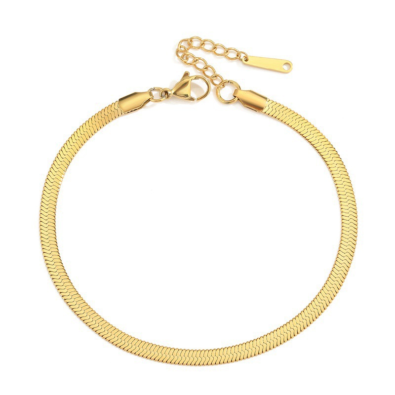 12g Weight Bracelets Classification 304 Stainless Steel Chain Material 1 Piece Quantity Daily Occasion Stainless Steel Material Geometric Pattern Women'S Gender Metal Design Simple Style Style Simple Style Geometric Stainless Steel Metal Bracelets 1 Piece 7