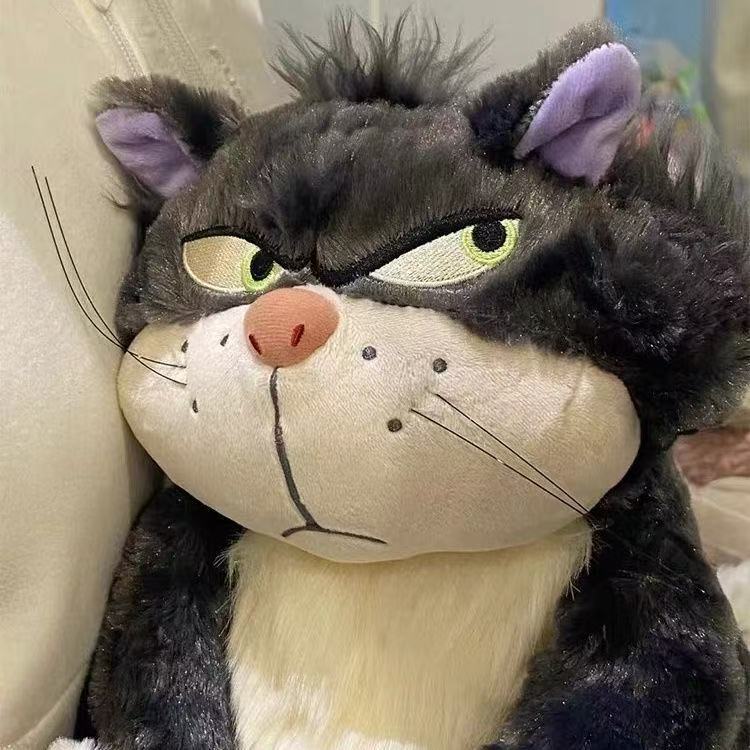 搞怪露西法的猫公仔恶搞生气猫咪玩偶猫咪抱枕毛绒挂件礼物|undefined