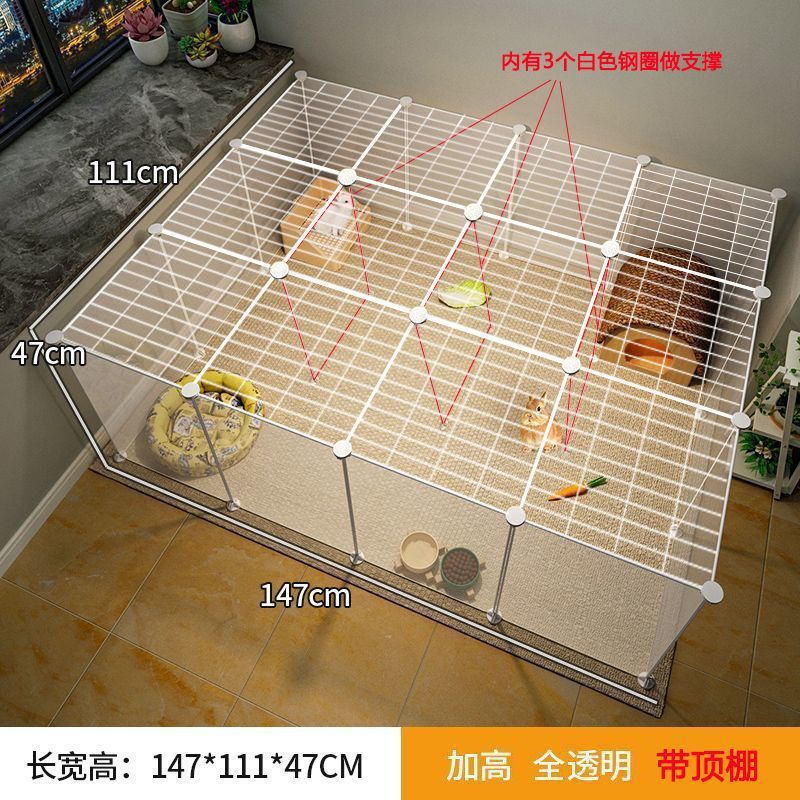 荷兰猪笼子新式家用大号室内专用豚鼠兔子窝别墅房子宠物柜笼围栏|undefined