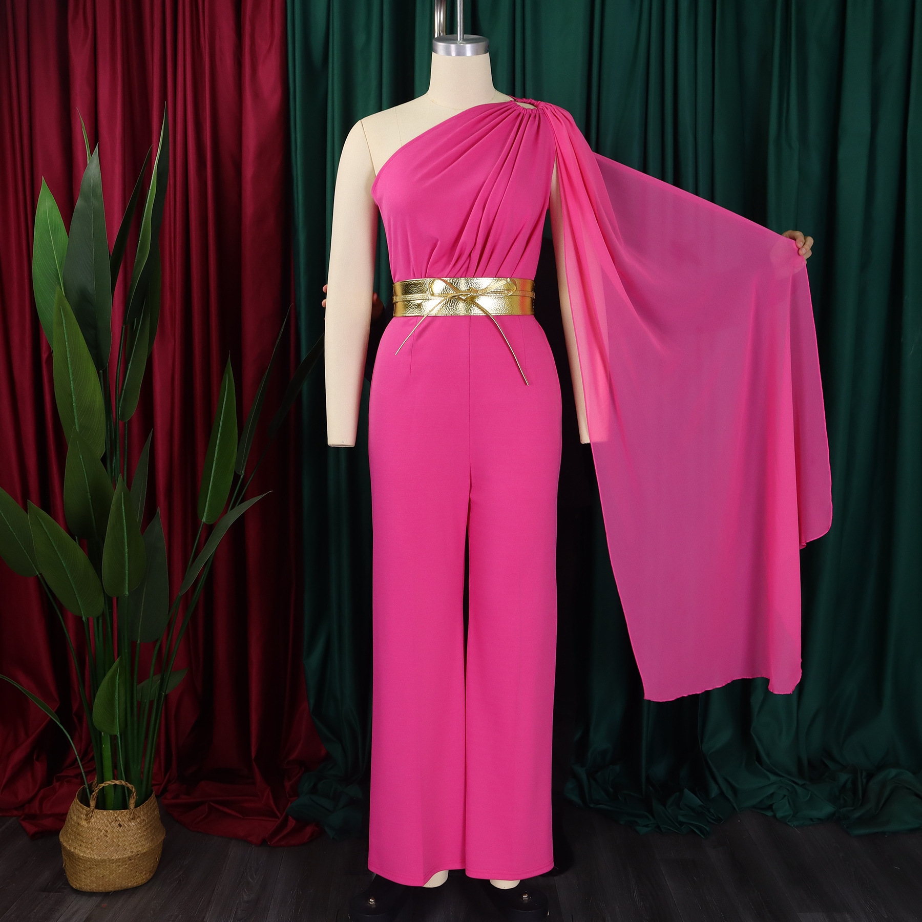 595g Weight Asymmetrical Sleeve Sleeve Length Full Length Pants Length Spandex, Polyester Fabric Type High Waist Waist Line Jumpsuits Pants Type Stretchy Elasticity Bodysuits Tops Type Holiday, Cocktail Party Occasion Slim Fit Type Solid Color Pattern Summer, Spring Season Women's Gender Sexy, Streetwear Style Women's Holiday Cocktail Party Bodysuits Sexy Streetwear Solid Color Full Length Jumpsuits 4