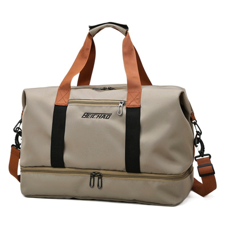 Bolsa de viaje transfronteriza separación húmeda y seca Deportes de las mujeres bolsa de fitness de yoga ligero portátil de viaje de corta distancia bolsa de equipaje de viaje