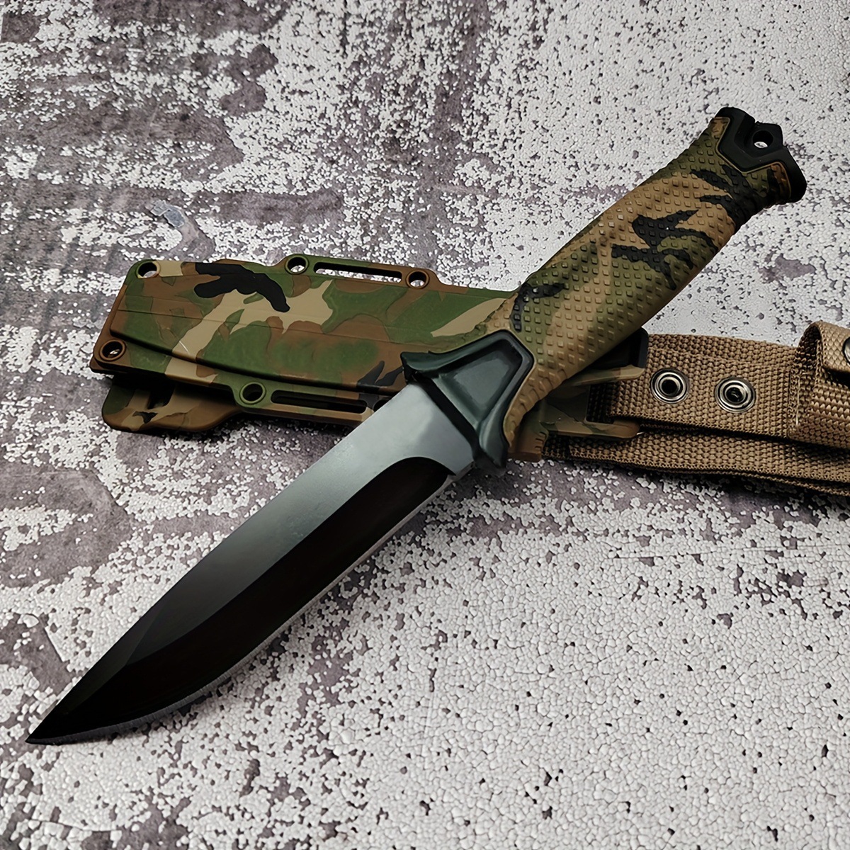 ⑧H 601 1pc Ambidextrous Stains Steel Straight Knife