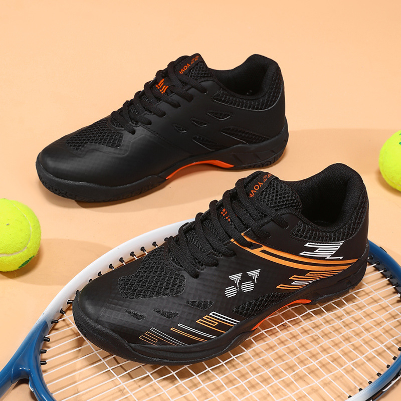 Zapatos de entrenamiento de bádminton profesionales para hombres y mujeres zapatos de competición de amortiguación ligero de campo interior antideslizante tela transpirable zapatos deportivos