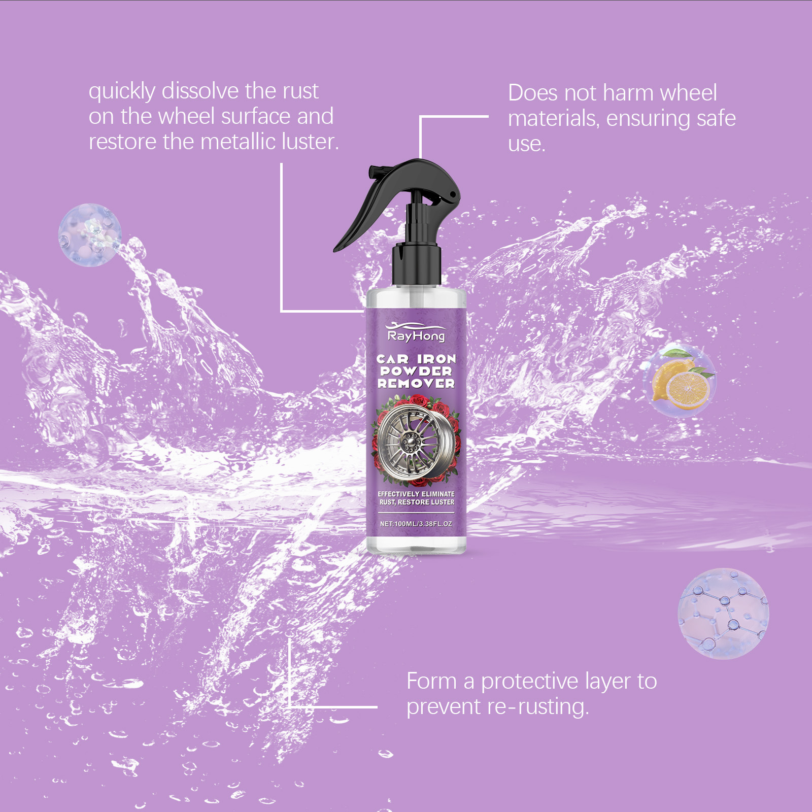 Felgenrost Spray Felgenrost Spray Felgenrost Polieren Reinigen Felgenrost Entferner_voghion.com
