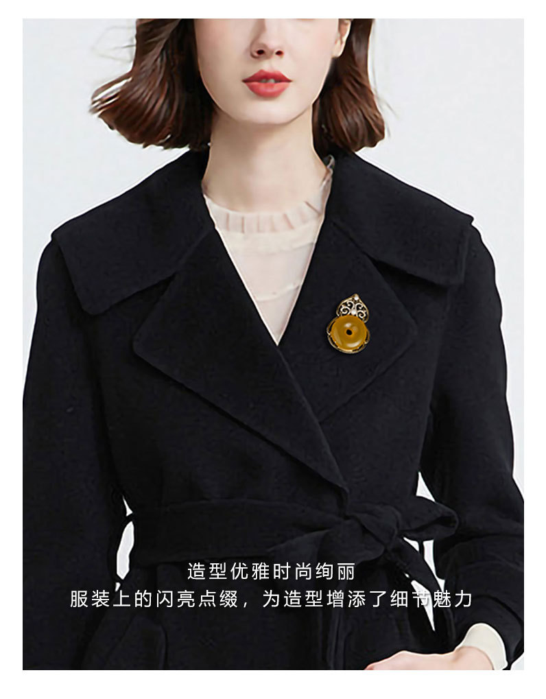 福禄吉祥葫芦高档胸针复古国风镂空花纹旗袍胸针新品时