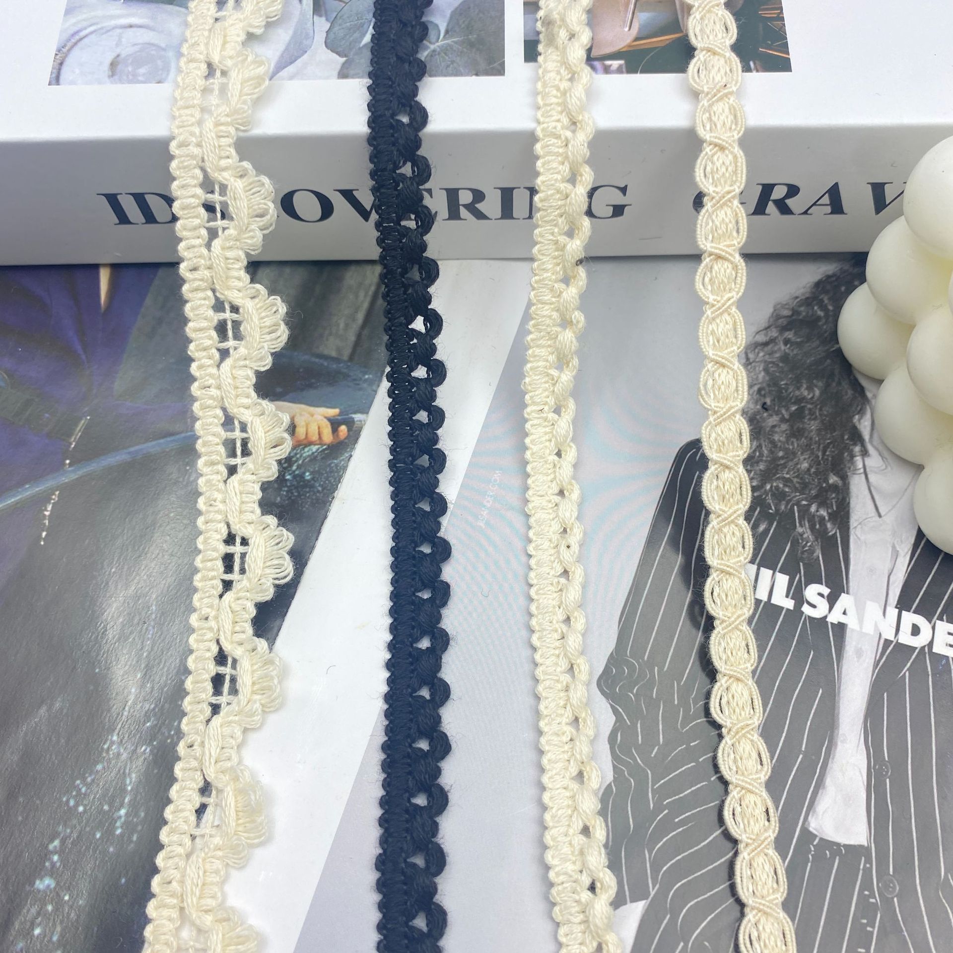 2024新款 民族风编织花边 DIY 适用服装袖口 裙边 帽边家纺辅料