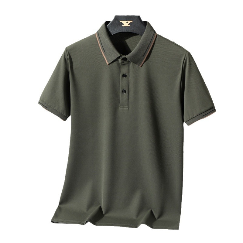 2024 verano nuevo estilo libre de calor polo camisa de lujo ligera de negocios polo casual camisa deportiva de manga corta gran por mayor