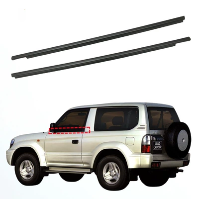 Suitable for Toyota Land Cruiser LC90 1996-2002 window trim strip, glass outer seal strip, water-blocking rubber strip (Vehicle Sealing Strip)