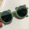 Brand retro children's cute sunglasses, wholesale, with little bears