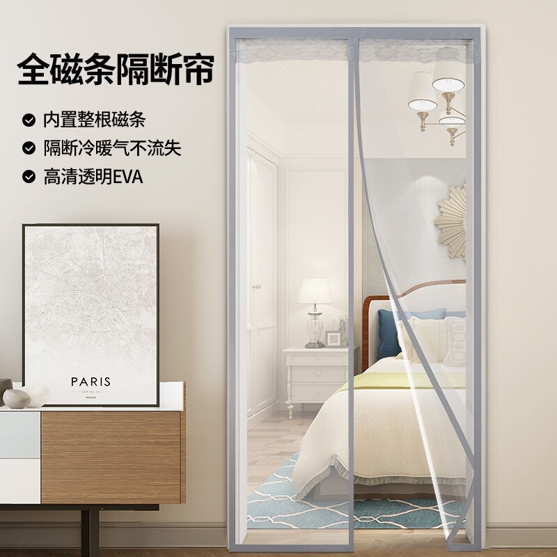 Eva Air Conditioning Windproof Door Curtain for Home Bedroom, Magnetic High-Definition Transparent Windproof and Heat-Insulating Curtain for Windows Eva Air Conditioning Windproof Door Curtain for Home Bedroom, Magnetic High-Definition Transparent Windproof and Heat-Insulating Curtain for Windows