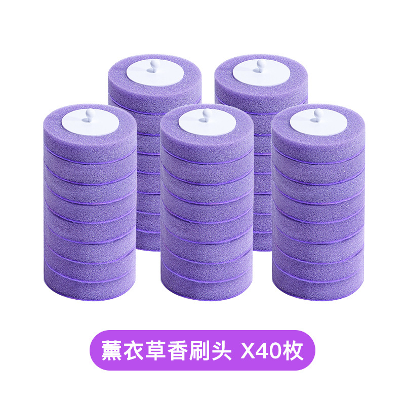 Cepillo de inodoro desechable hogar sin ángulo muerto cepillo de inodoro reemplazo traje de cabeza colgante de pared artefacto de limpieza de inodoro