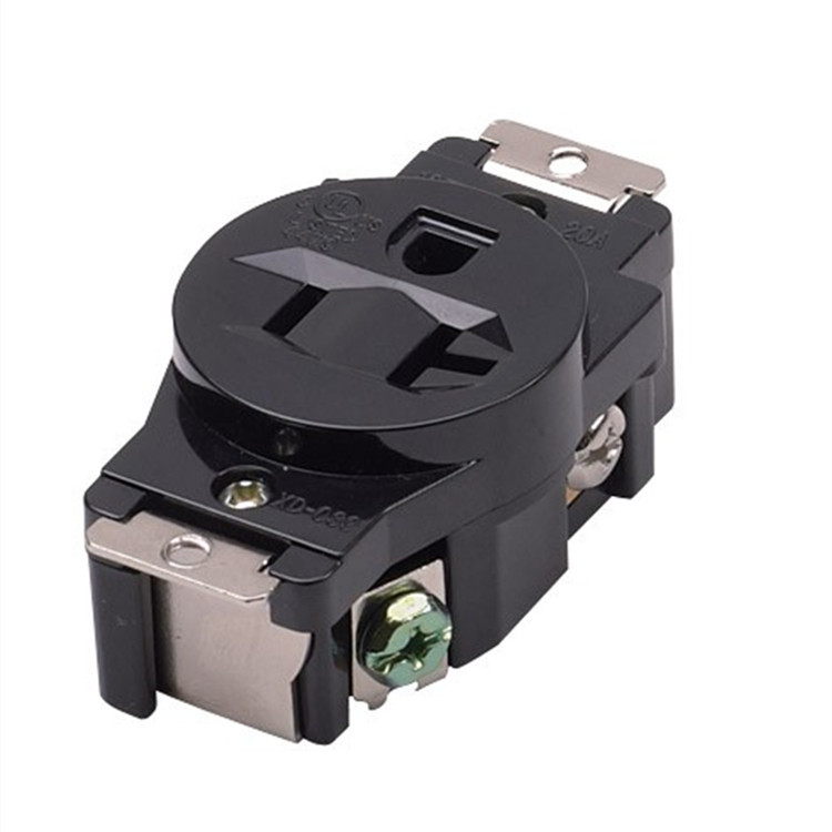 20A发电机组配用美式工业插座房车加拿大美规3脚可拆组装电源插座