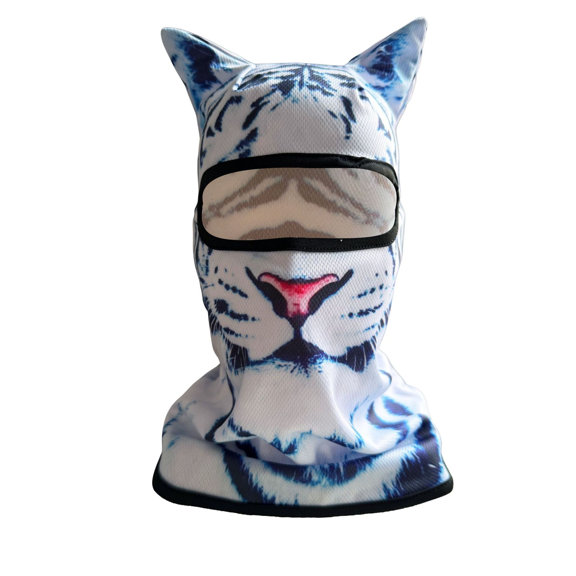 Transfronterizos 3D patrón de animal cara Gini máscara solar al aire libre extraño viaje de verano imperativo para montar la cabeza