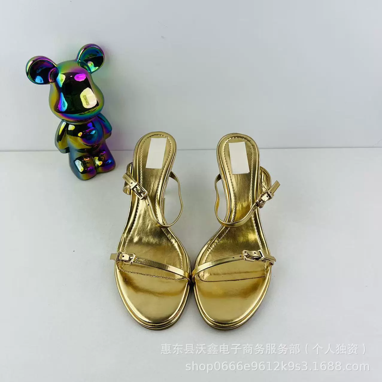 Woxin ZA новые весенние женские туфли золотые пружинные металлические туфли на шпильках с открытыми пальцами сексуальные римские сандалии женщины