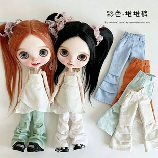 Расклёшенные брюки конфетных цветов для кукол OB24/OB22 azone