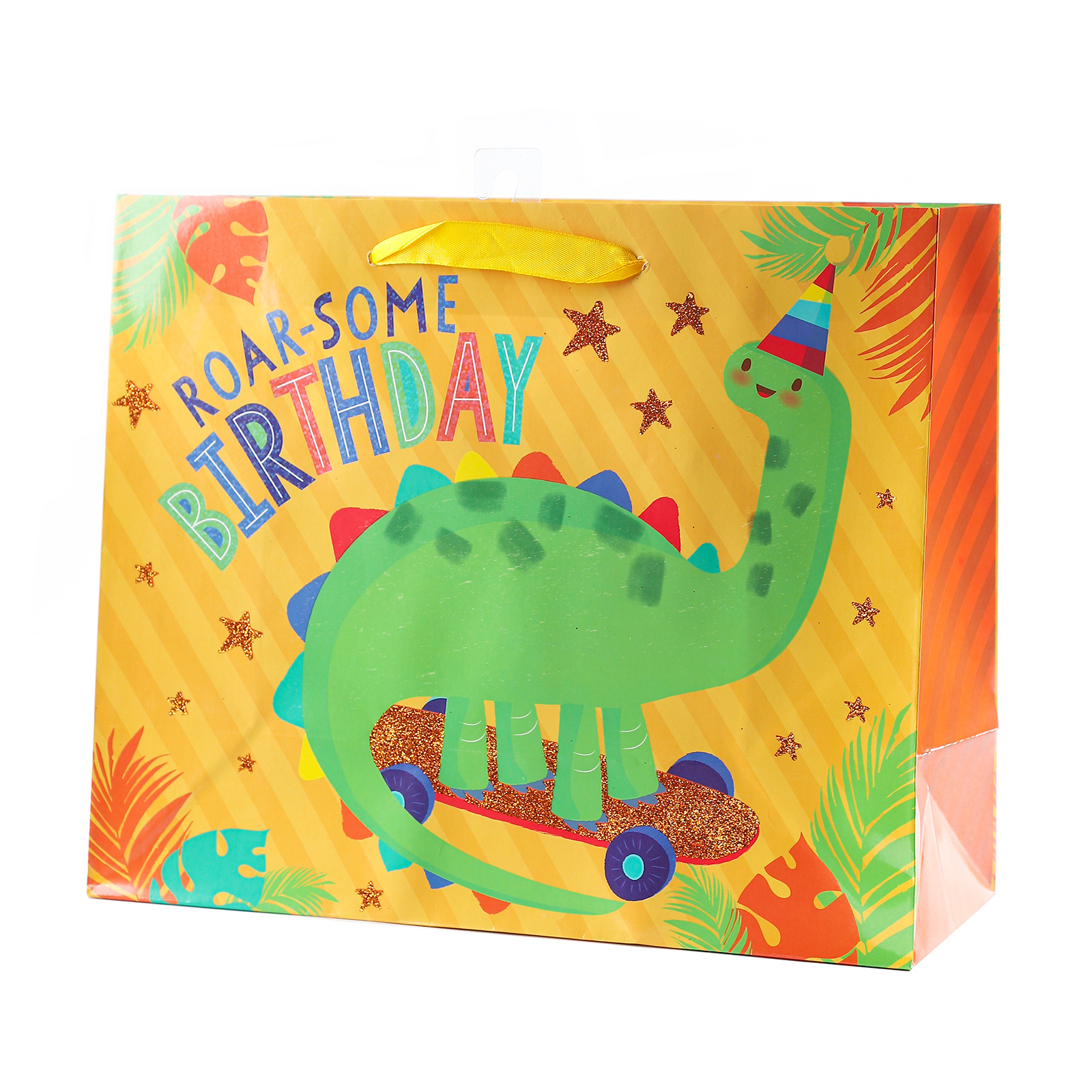 Bolsa de regalo de regalo de cumpleaños con polvo de oro, bolsa de papel de embalaje de regalo de alta calidad, bolsa de papel de regalo de cumpleaños, bolsa de papel portátil