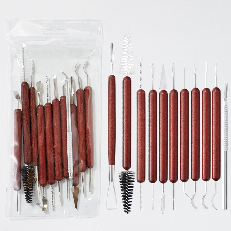 마호가니 클레이 도구 세트 11개