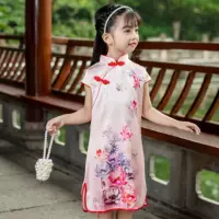 Детская одежда для выступлений Cheongsam, летнее платье в китайском стиле для девочек, костюм Тан в китайском стиле, древний костюм, платье принцессы династии Хань