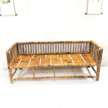 罗汉床沙发床塌茶桌民宿新中式竹子贵妃榻仿古明清做旧竹制品家具