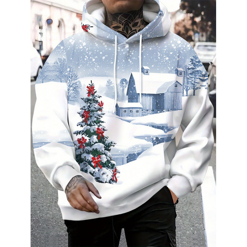 Cross-border foreign trade men's new sports hoodie 3D printed casual pullover hoodie Christmas hoodie Cross-border foreign trade men's new sports hoodie 3D printed casual pullover hoodie Christmas hoodie