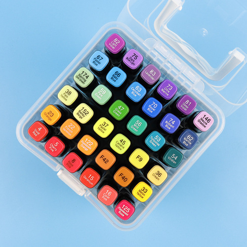Plastic box for storing markers Multi-functional storage box Multi-specification storage box with base transparent plastic box