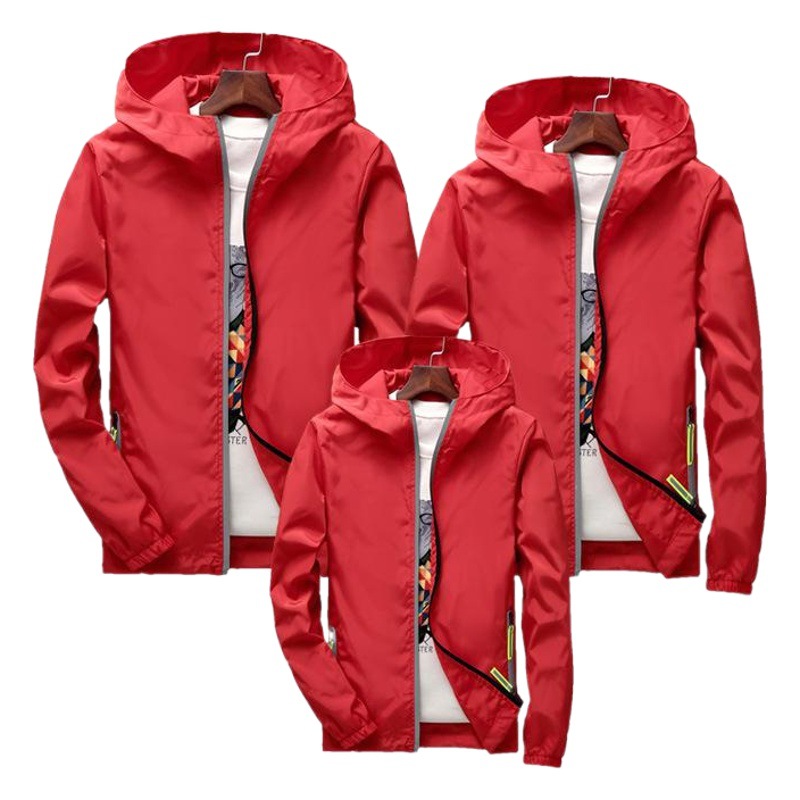 Primavera y otoño abrigo cremallera reflectante de los hombres más tamaño chaqueta rompevientos imagen impresa logo fábrica suministro directo