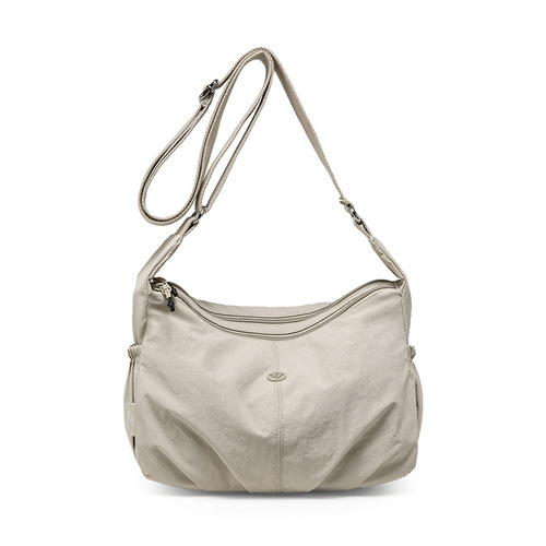 Fashionable ladies shoulder bag casual travel crossbody bag lightweight water-resistant nylon cloth bag fashionable shopping commuting bag