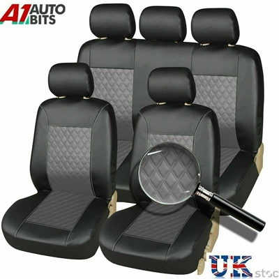 Quilted Embroidery Leather Temu — Universal seat cover