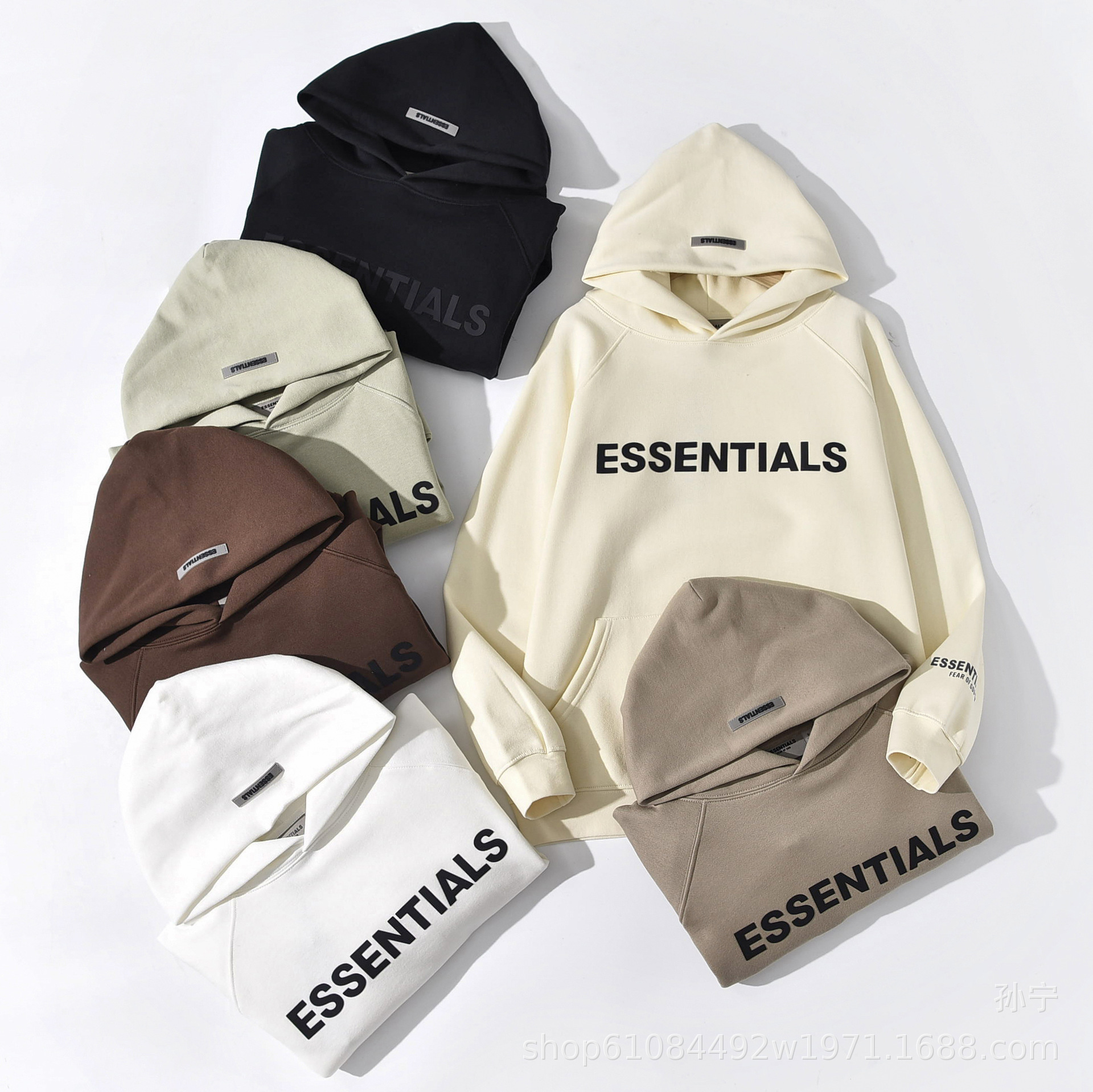 ESSENTIALS过毒原版复线美式潮牌男女卫衣帽衫MIKI休闲百搭