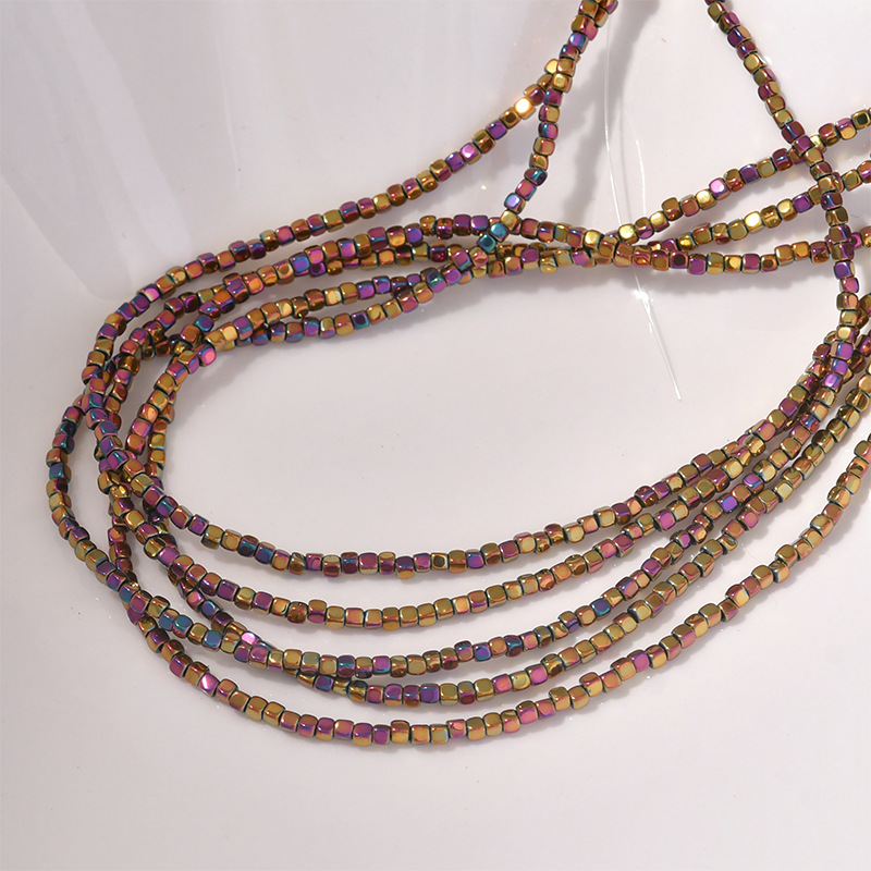 20g Weight Beads Jewelry Making Type 2*2mm Jewelry Making Size DIY Jewelry Accessories Classification 0.6mm Hole Size 210 Pieces Per Piece Quantity Hematite Material Geometric Pattern Plating Design Simple Style Style 210 Pieces Per Piece 2*2mm 0.6mm Hematite Geometric DIY Jewelry Accessories Beads 9