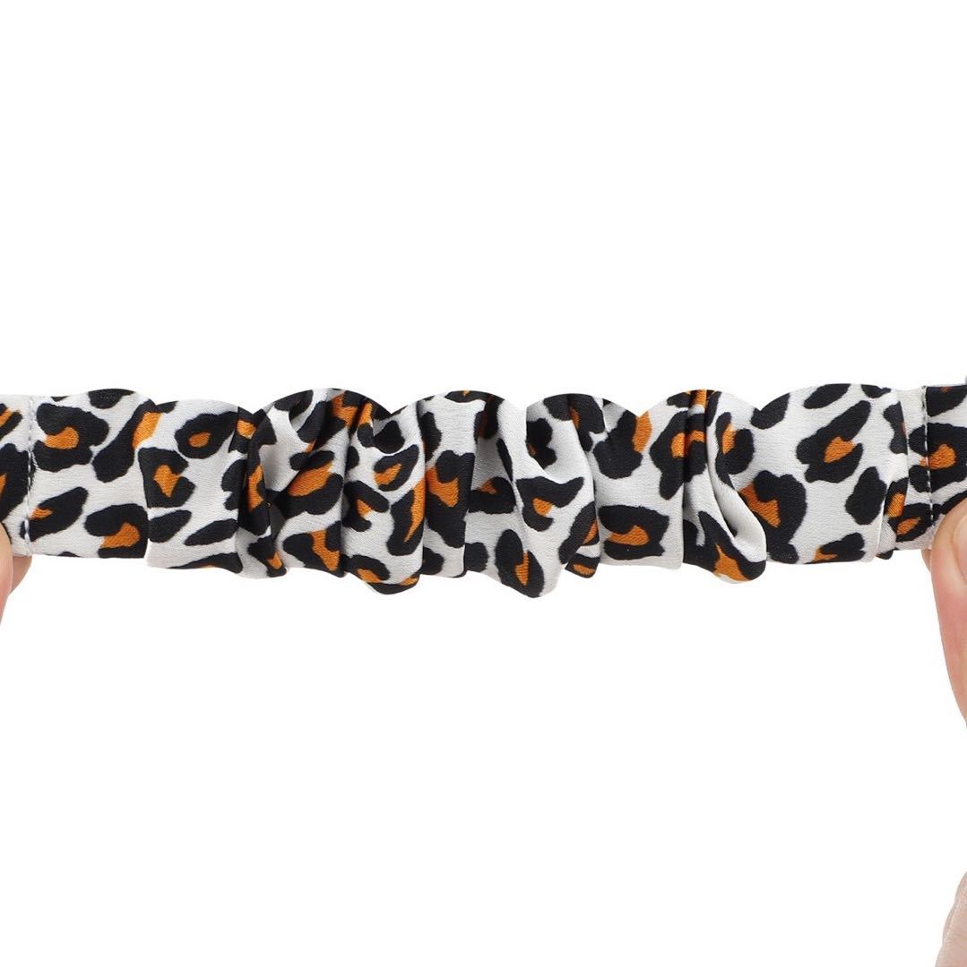 Adecuado para Fitbit Versa3 correa de intestino grueso poliéster elástico tela impresa banda de pelo correa elástica