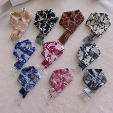 网红狗狗围巾可调节宠物针织秋冬保暖潮牌雪纳瑞法斗围兜猫咪围脖