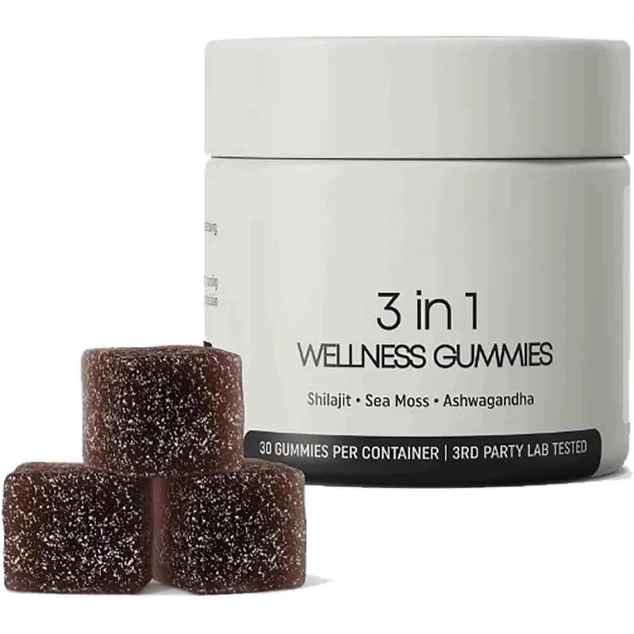 Жевательные конфеты Cured 3 в 1 с шиладжитом для мужчин