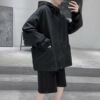 solar system vintage Windbreaker Easy Korean Edition Trend Versatile Spring and autumn season work clothes Hooded Sweater coat