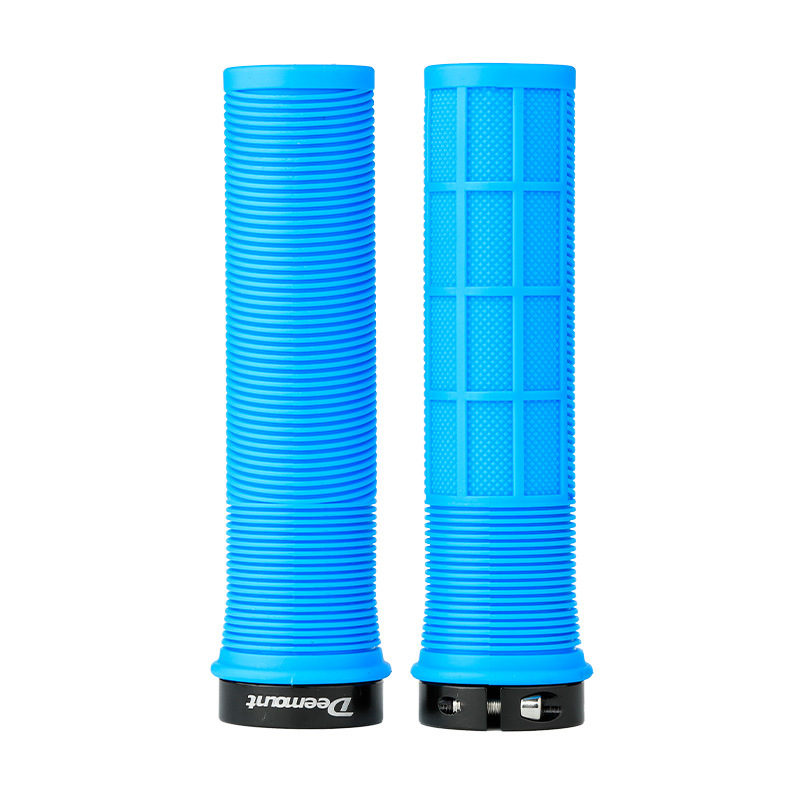 Bicicleta de montaña manga de manija de abanico color silicona TPR tubo recto suave antideslizante mango auxiliar bicicleta de carretera agarre de manija recta