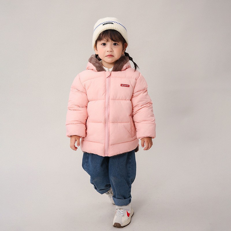 Nuevo niño chaqueta de algodón de cordero de cachemira niño chaqueta de algodón de pluma niñas chaqueta de algodón bebé grueso chaqueta de ropa infantil al por mayor