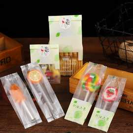 跨境棒棒糖糖葫芦包装袋迷你圣诞透明糖果袋蝴蝶结扎丝机封袋代发