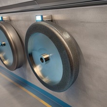 定制跨境电镀氮化硼CBN砂轮8寸钢基180Grit圆弧磨刀8英寸cbn砂轮