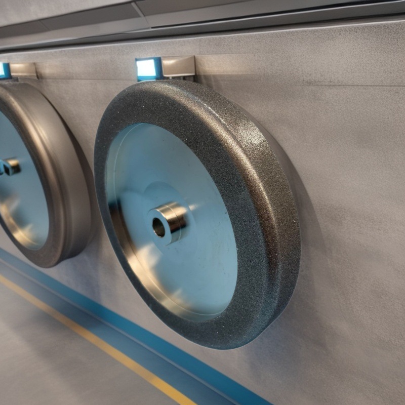 定制跨境电镀氮化硼CBN砂轮8寸钢基180Grit圆弧磨刀8英寸cbn砂轮