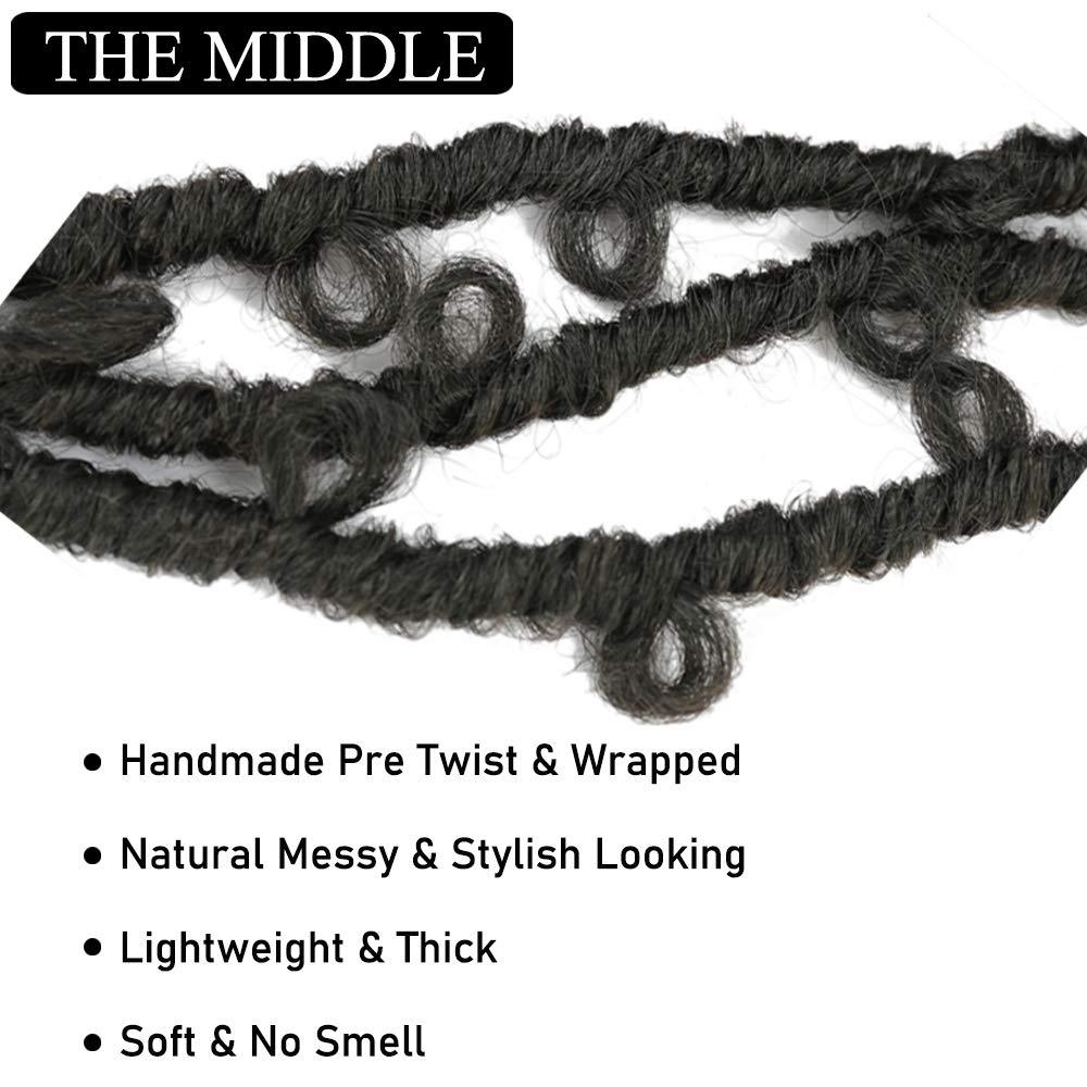 24inch Butterfly Locs Crochet Hair Butterfly Crochet peluca trenza sucia