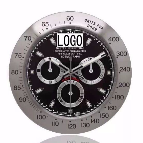 R L X Submariner Gmt Sea Daytona Series 14inch Metal Case Wall Clock for Home Use