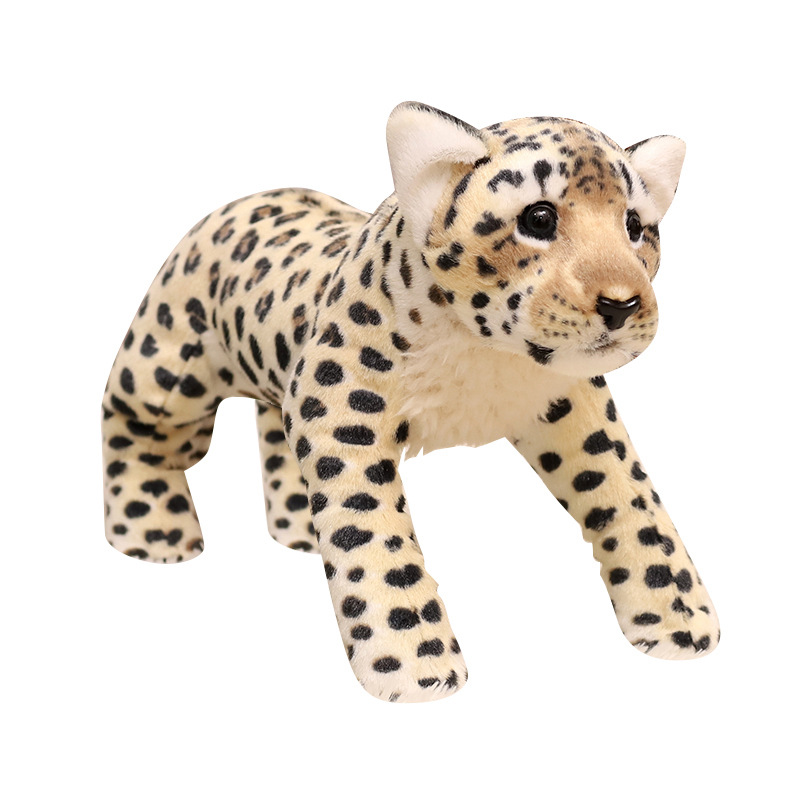 Simulación pequeño Tigre muñeca de peluche de juguete León leopardo muñeca niños comodidad almohada muñeca de trapo actividad regalo