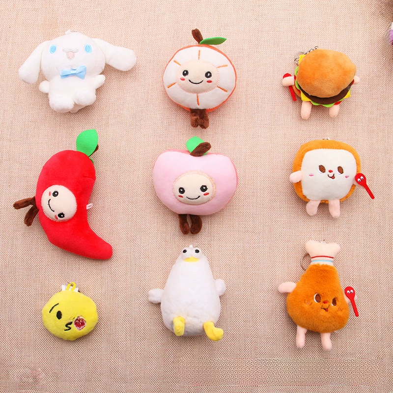 Креативная игрушка, мультфильм фрукты милая кукла, аксессуар, ткань, брелок, брошь