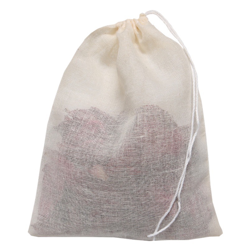Bolsas de algodón para sopa, bolsas para decocción, bolsas para condimentos, bolsas para separación de residuos, bolsas para marinado, bolsas filtrantes, bolsas de gasa, sobres para condimentos, reutilizables. image 1