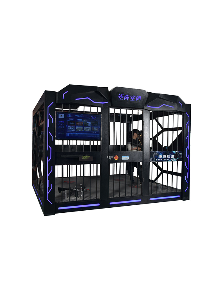 VR cuatro personas en línea batalla a gran escala simulación comercial inmersiva equipo de entretenimiento somatosensorial experiencia de realidad virtual