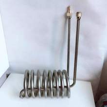 钛管蒸发器1P 1.5 2 3 5匹HP海鲜鱼池缸纯钛蒸发器换热器制冷钛管